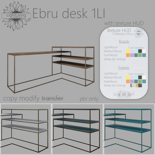 ~LLc~ Ebru desk 1LI w. texture HUD