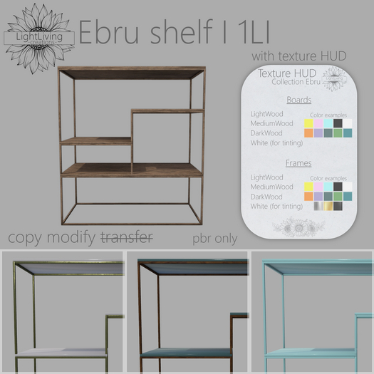 ~LLc~ Ebru shelf I 1LI w. texture HUD