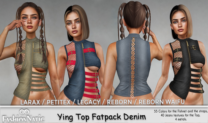 Top Ying Fatpack Denim - Jeans - Reborn, Waifu, Legacy, LaraX, PetiteX FashionNatic