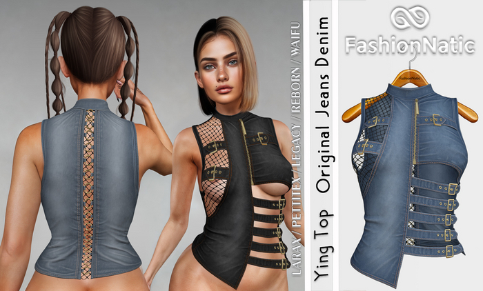 Top Ying Original Denim - Jeans - Reborn, Waifu, Legacy, LaraX, PetiteX FashionNatic