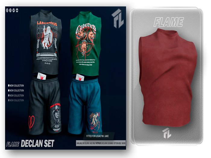 Flame Declan TankTop Red