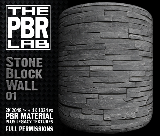 The PBR Lab - Stone Block Wall 01