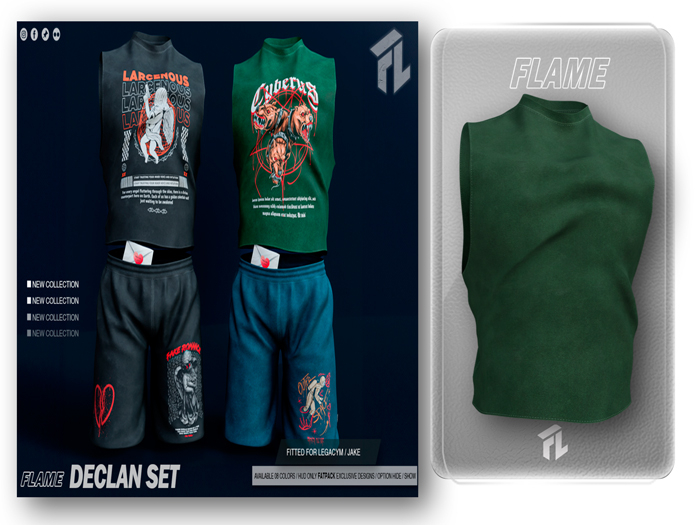 Flame Declan TankTop Green