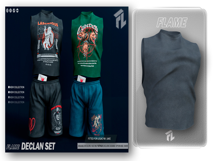 Flame Declan TankTop Gray