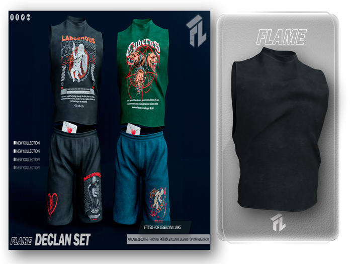 Flame Declan TankTop Black