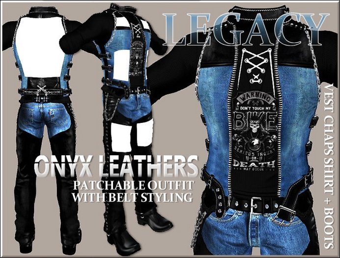 Patchable Full Biker Outfit - Legacy