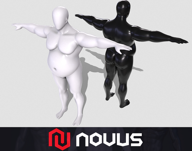 Male Fat Mannequin - Display {Mesh}