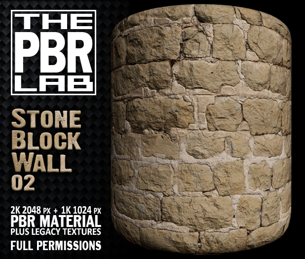 The PBR Lab - Stone Block Wall 02