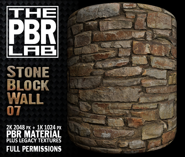 The PBR Lab - Stone Block Wall 07