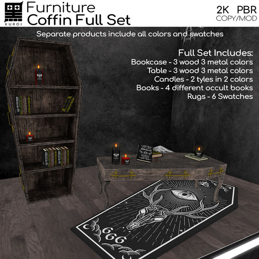Kuroi - Coffin Bookcase