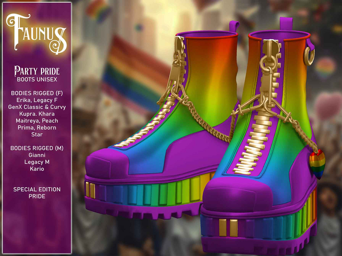 [Faunus] Party pride // Boots - UNISEX