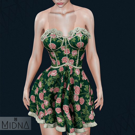 MIDNA - Blossom Dress - ROSES&GREEN [ADD]