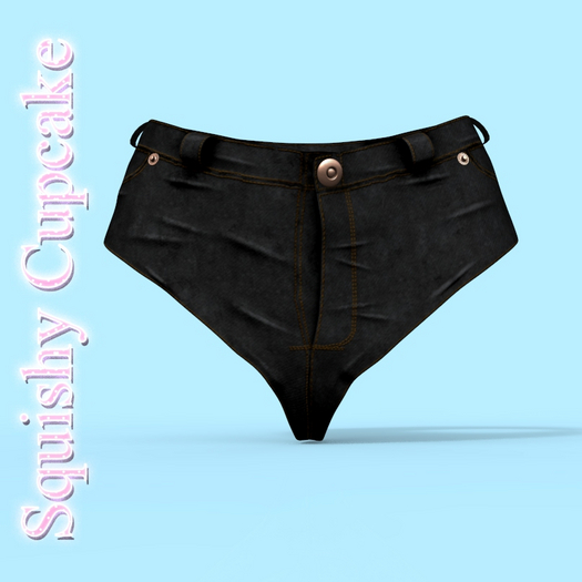 Black Mini Shorts Reborn