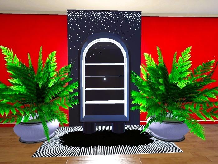 SF - Black Curlicue Bookcase 