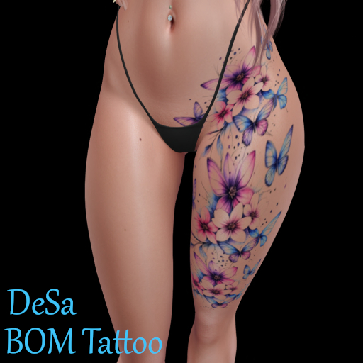 DeSa -Butterfly F14- BOM Tattoo (Add)
