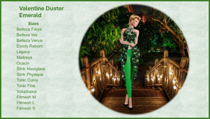 Valentine Duster - Emerald