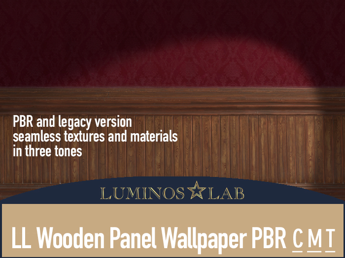 LL Wooden Panel Wallpaper PBR Full Perm