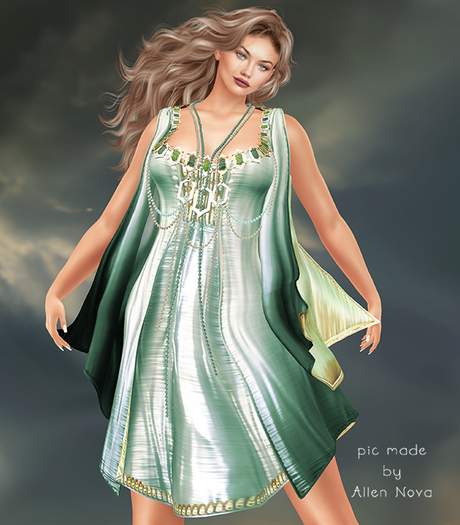 !dM Asteria **SEAWEED** DRESS + JEWELRY - Maitreya - SALE !