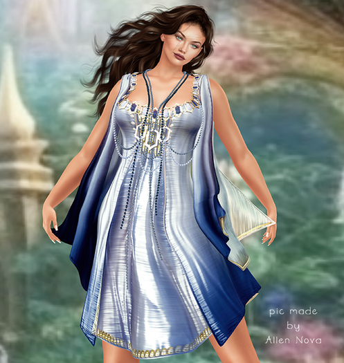 !dM Asteria **LAPIS** DRESS + JEWELRY - Maitreya - SALE !