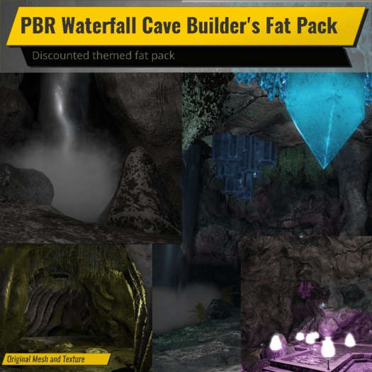 PBR Waterfall Cave Builder's Fat Pack