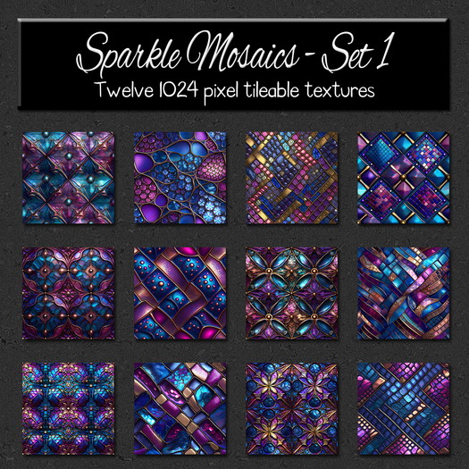 *Wallflowers* Sparklemosaics - Set 1