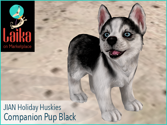 JIAN Holiday Huskies 11. Companion Pup Black