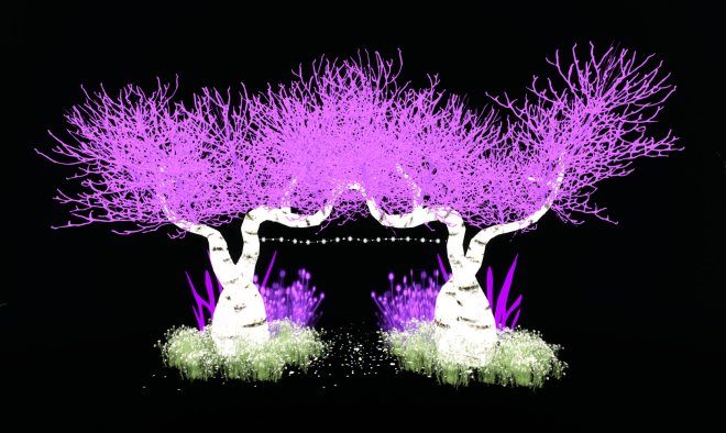 Purple  Fantasy Trees