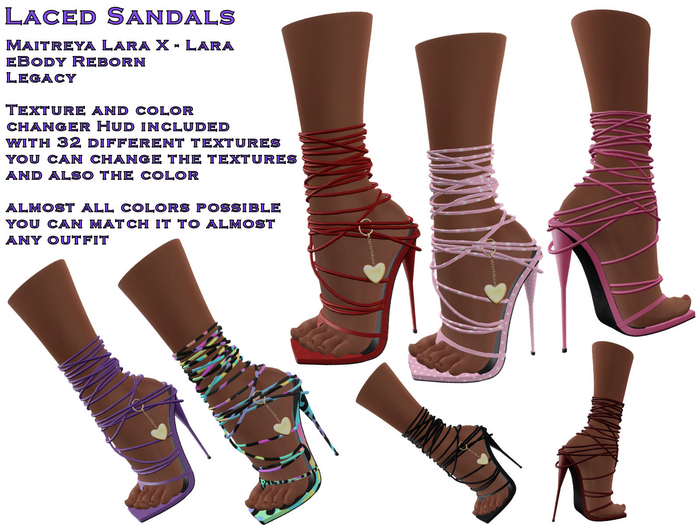 Laced Sandals  (ADD)