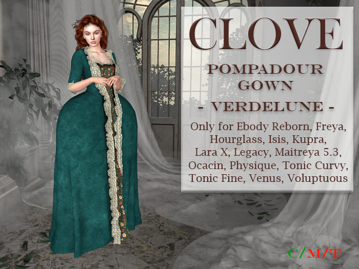 Pompadour Gown: Verdelune