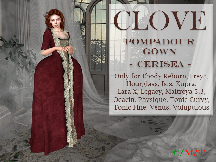 Pompadour Gown: Cerisea