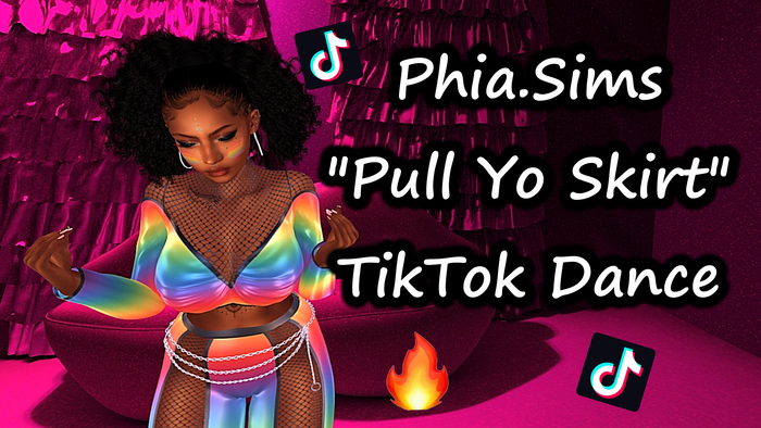 Phia.Sims Pull Yo Skirt TikTok Dance Animation
