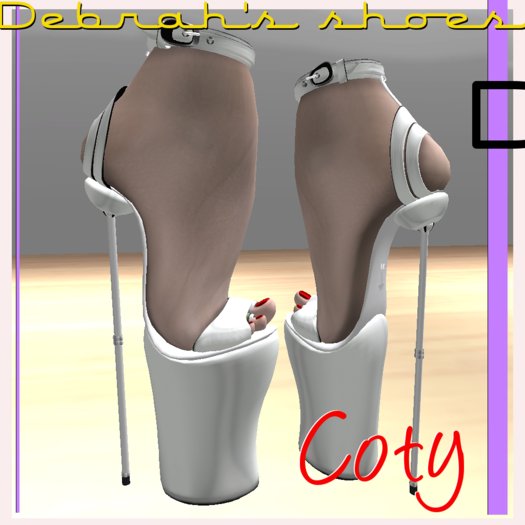 Debrah's "Coty" HighHeels - White 