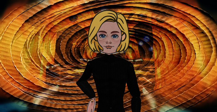 Cardboard Jodie W Hair