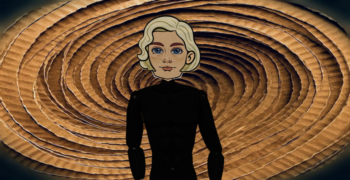 Cardboard Sybil Hairstyle