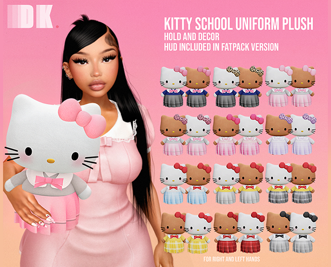 Dark Pink. "Hello Kitty School Uniform" Fatpack