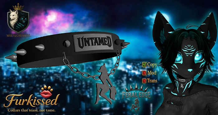-:[W&C]:- FurKissed Collar - Feral Edge