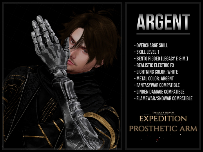 [TANAKA x TREVOR] - EXPEDITION PROSTHETIC ARM - (ARGENT)