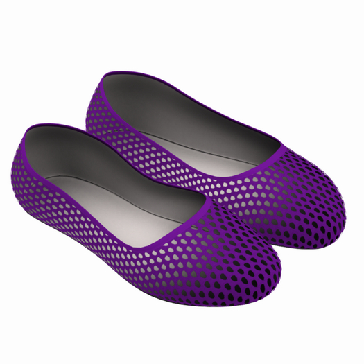 PURPLE NET BALLERINA/WATER SHOES (ADD)