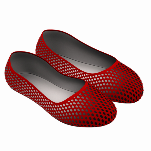 RED NET BALLERINA/WATER SHOES (ADD)