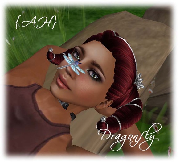{AH} Lisa's Dragonfly - Blue/Green