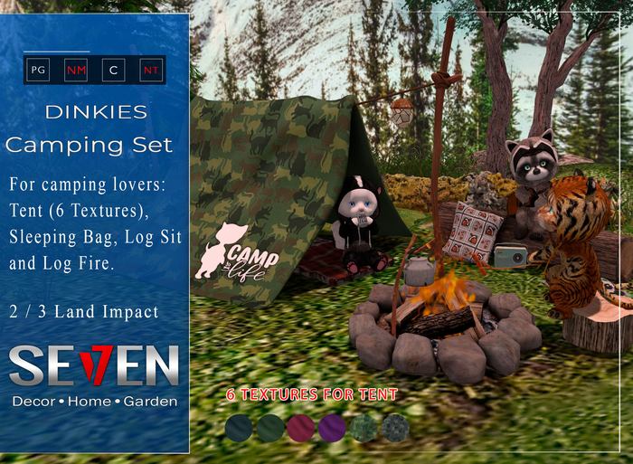 SE7EN - Camping Set Dinkies