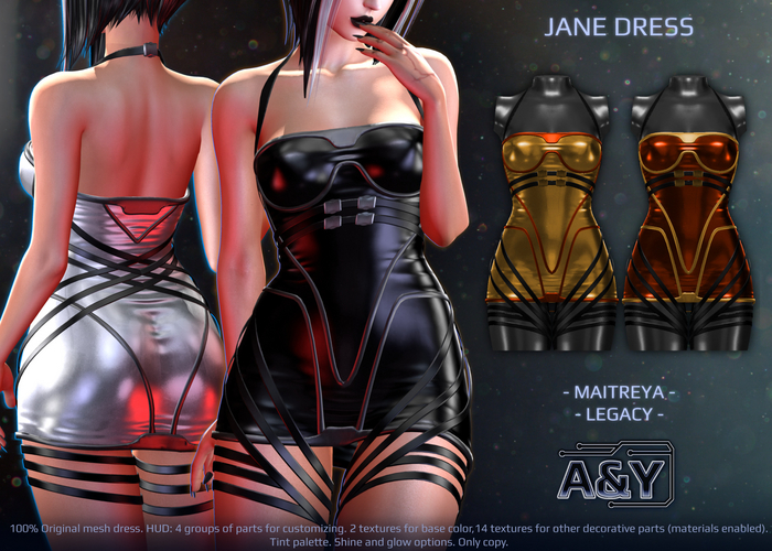 A&Y Jane Dress - Gold