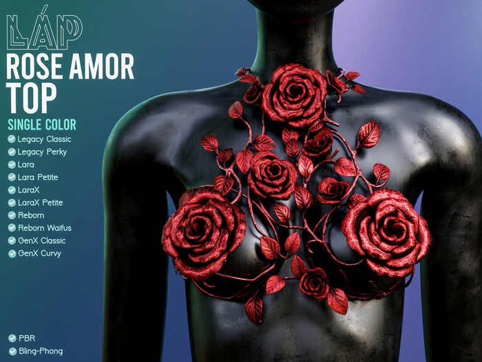Rose Armor Top by LAP (Red)
