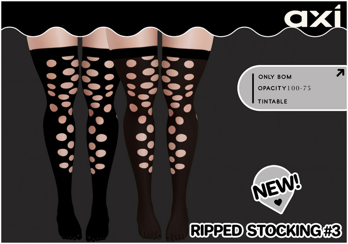 AXI- Ripped Stocking#3 Only BOM-Tintable
