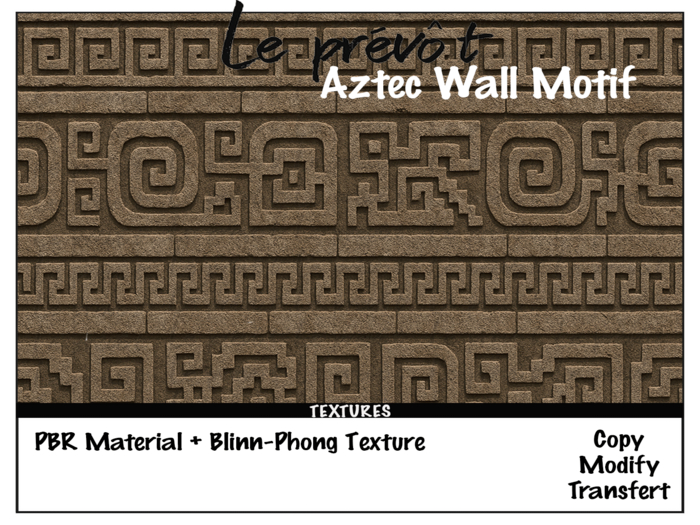 [LE PREVOT] - Aztec Wall Motif