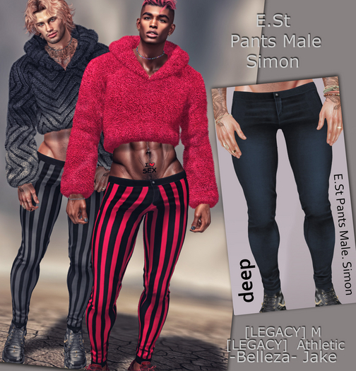 E.St Pants Male. Simon deep