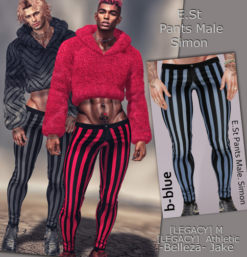 E.St Pants Male. Simon b-blue