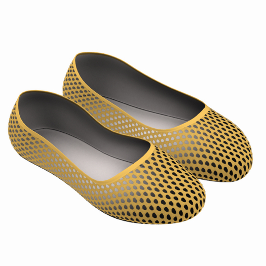 YELLOW NET BALLERINA/WATER SHOES (ADD)