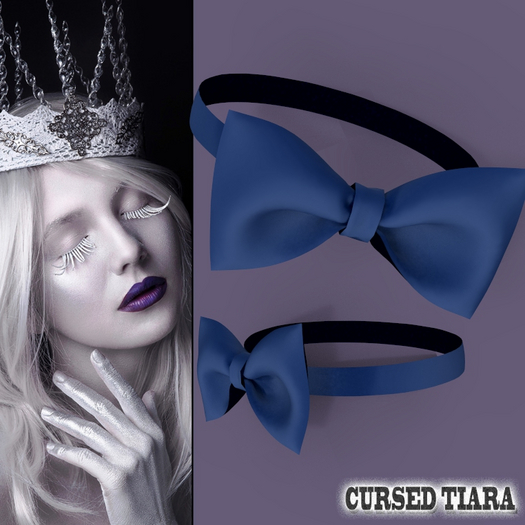 Navy Bow Collar