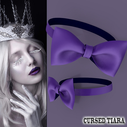 Purple Bow Collar
